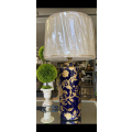Opulent Blue and Gold Zimbali Lampshade