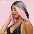 Crystal Mesh Headband Scarf