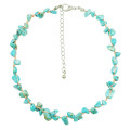 New design colored natural stone beads choker necklace