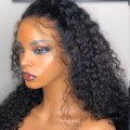 Glue-less Deep Curly Raw Indian Mink Human Hair Lace Wig