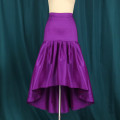High waist purple ruffled skirt