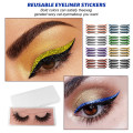 Eyeliner stickers and eyelashes