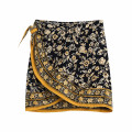 Casual printed sarong skirt
