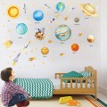 Nine planets and stars self-adhesive children's bedroom wall decoration stickers