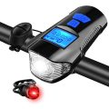 Waterproof Rechargeable Bicycle Led  light with speedometer
