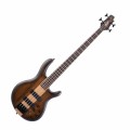 Cort C4 Plus Ovangkol Top on Mahogany Wings Antique Brown Burst Electric Bass Guitar