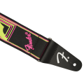 Fender 2'' Neon Monogrammed Strap - Yellow/Pink