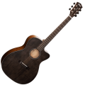 Cort Core-OC Spruce Acoustic-Electric Guitar - Open Pore Trans Black