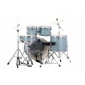 Mapex Venus VE5294FTVJ 5-Piece Rock Drum Kit (Excludes Cymbals) - Aqua Blue Sparkle