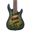 Cort KX508 Multi Scale II 8-String Electric Guitar - Mariana Blue Burst