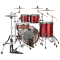Mapex Saturn Evolution Rock Maple 4-Piece Shell Pack - Tuscan Red Lacquer (Hardware, Cymbals & Sn...