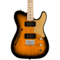 Squier Paranormal Cabronita Telecaster Thinline Electric Guitar - Gold Anodized Pickguard - 2-C...