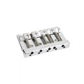 Fender HiMass 5-String Bass Wide Bridge Assembly With Zinc Saddles, Chrome