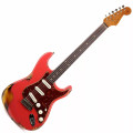 Fender Custom Shop Limited Edition '61 Stratocaster Heavy Relic - Aged Fiesta Red over 3-color Su...