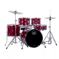 Mapex COMET Jazz Drum Kit - Infra Red (with Cymbals & Hardware)
