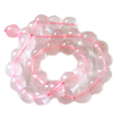 Rose Quartz bead string, round, 9mm, 40cm