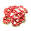 Red Coral Chip string, 80cm