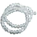 Glass bead string, 10mm, clear, 40cm