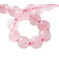 Rose Quartz bead string, round, 7mm, 40cm