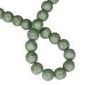 Colored Howlite bead string, sage, round, 8mm, 40cm