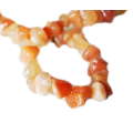 Orange Quartz chip string, 8-10mm, 80cm