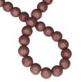 Colored Howlite bead string, dark mauve, round, 8mm, 40cm