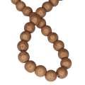 Colored Howlite bead string, caramel, round, 8mm, 40cm