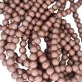 Colored Howlite bead string, rosy brown, round, 8mm, 40cm