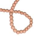 Colored Howlite bead string, light salmon, round, 6mm, 40cm