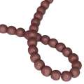 Colored Howlite bead string, mauve, round, 4mm, 40cm