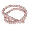 Colored Howlite bead string, off-pink, round, 4mm, 40cm