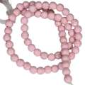 Colored Howlite bead string, light pink, round, 4mm, 40cm