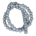 Colored Howlite bead string, powder blue, round, 6mm, 40cm
