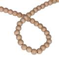 Colored Howlite bead string, sand brown, round, 6mm, 40cm