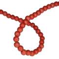 Colored Howlite bead string, coral, round, 4mm, 40cm