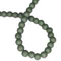 Colored Howlite bead string, sage, round, 6mm, 40cm