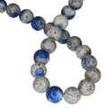 K2 stone bead string, round, 9mm, 38cm