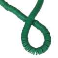 Rubber bead string, discs, 1x6mm, green, 40cm