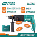 POWER ACTION -  Rotary Hammer drill SDS+ 2.8J, 3 mode c/w 3 pc drill bits, 1 pc flat chisel, 1pc ...