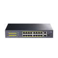 Cudy 16-Port 10/100Mbps,1 x Gbe,1 x Gbe/SFP Combo,Unmanaged PoE+ Switch,200w