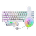 REDRAGON 3IN1 MS,HS,KB WIRED COMBO - WHITE