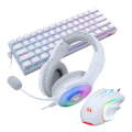REDRAGON 3IN1 MS,HS,KB WIRED COMBO - WHITE