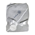 Bunty's Baby Hooded Towel - Design 002 - 090x090cms - 380GSM - 01 Pc Pack - Little Sailor - High-Ris