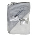 Bunty's Baby Hooded Towel - Design 003 - 090x090cms - 380GSM - 01 Pc Pack - 123 - High-Rise Grey - S