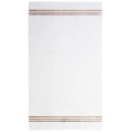 Bunty's Surplus Bath Sheet - Design 001 - 100x140cm - 430GSM - White (Beige Border) - 0600gms