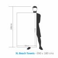 Bunty's Printed Beach Towel Design 017 - Light Brown - 080x150cms - 425GMS