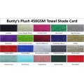 Bunty's Plush 450GSM Face Cloths - 030x030cms - 20 Colours - 10 Piece Pack