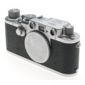 LEICA CHROME BODY 3F RANGEFINDER IIIF M39 MOUNT CAMERA SYNCH CABLE BLACK DIAL