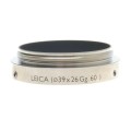 LEICA 39 x 26Gg.60 STAINLESS STEEL SCHNEIDER MAKRO CAMERA LENS ADAPTER 6,5mm BOX