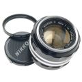 NIKKOR-S AUTO 1:1.4/50 BLACK VINAGE MANUAL f=50mm CAMERA FAST LENS CAP FILTER